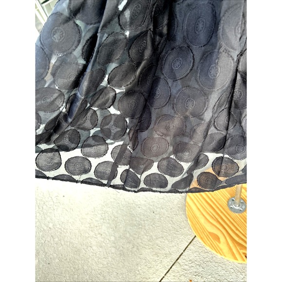 Tommy Hilfiger Dress Womens Size 10 Blue/Black Sleeveless Belted Sheer - Picture 7 of 8